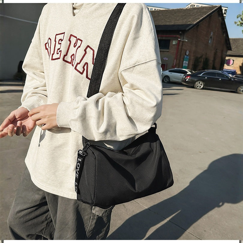 Shoulder Bag Men's Simple Travel Crossbody Casual Fitness Yoga round Bag Buggy Bag