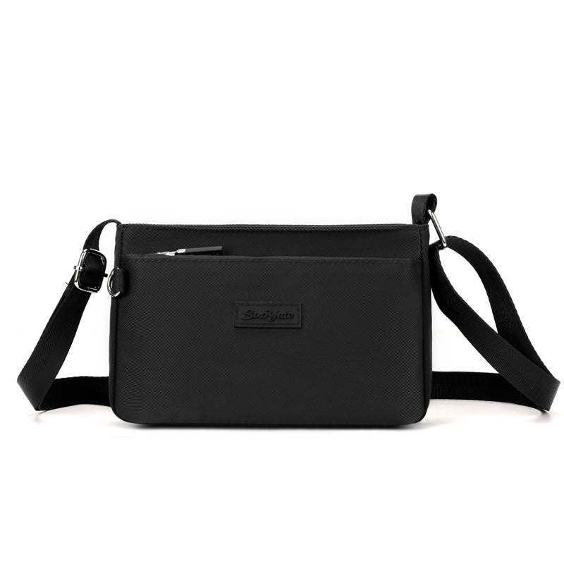 New Nylon Crossbody Bag for Women, Fashionable Horizontal Shoulder Bag with Zipper Closure and Multiple Inner Pockets