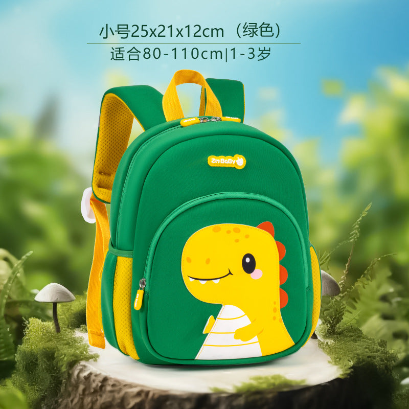 Cute Dinosaur Kids Backpack for Preschoolers, Lightweight and Breathable with Fun Cartoon Design