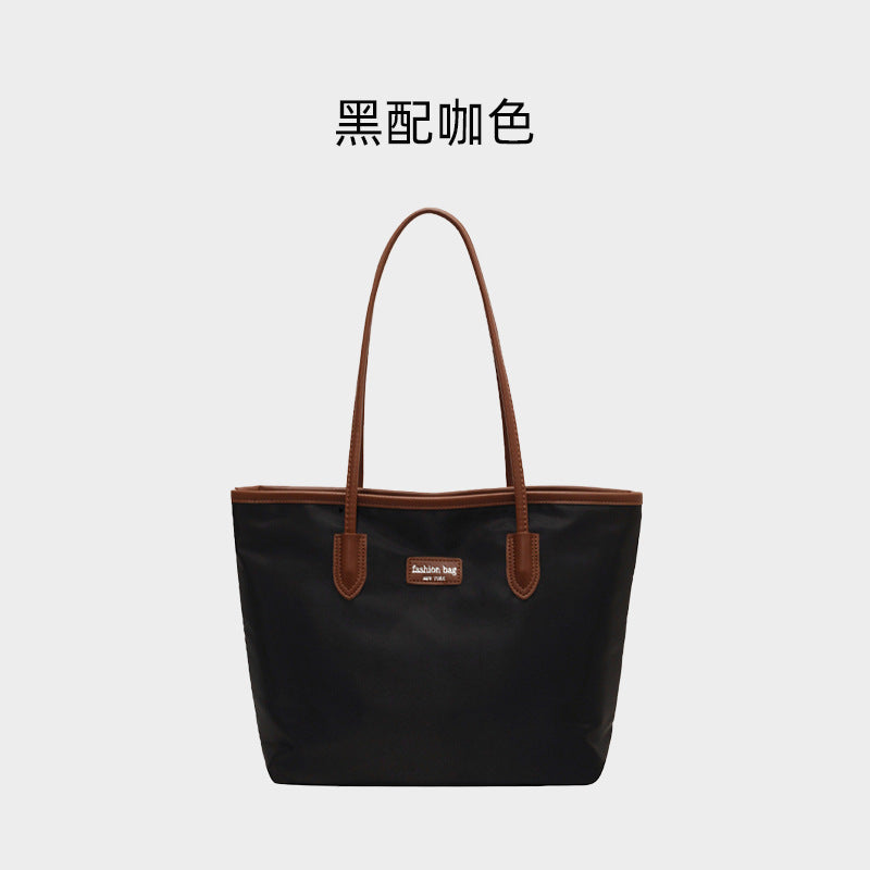 Tote Bag Women's Large Capacity New Commuting Fashion Portable One-Shoulder Oxford Cloth Bag