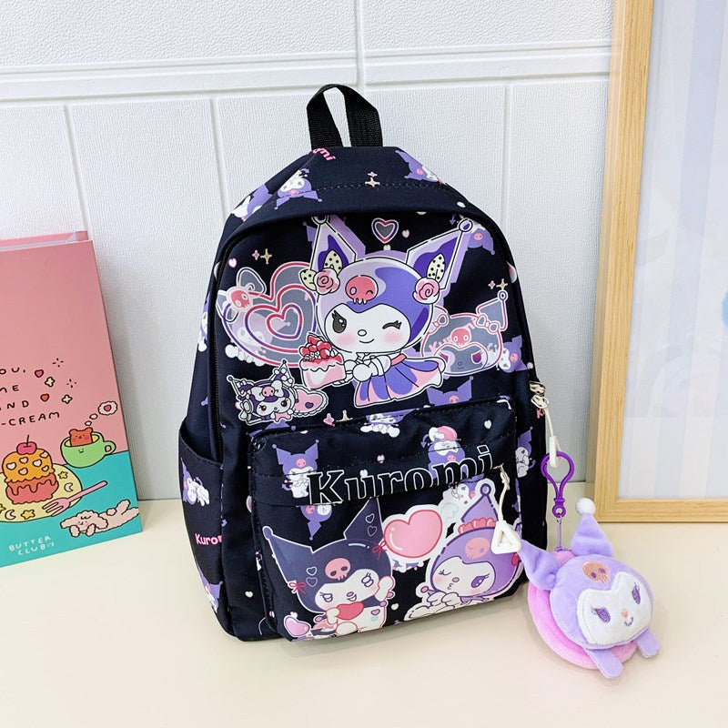 Fashion Children's Bags Cartoon Kindergarten Backpack Hello Kitty Cute Girl Portable All-Match Schoolbag