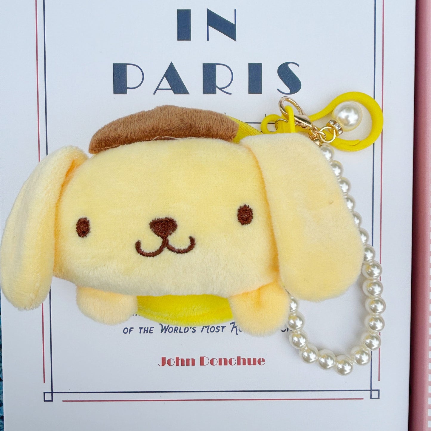 Cute Creative Coin Purse Cartoon Doll Ornaments Bead Necklace Lanyard Small Wallet Coin Bag Storage