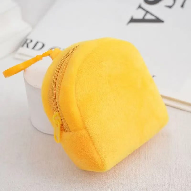 Cute Pacha Dog Mini Coin Purse Headset Storage Bag Couple Keychain Schoolbag Pendant Plush Doll Gift