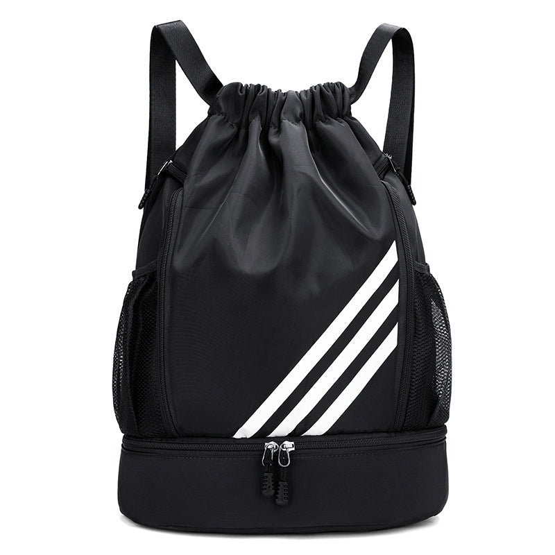 Backpack Men's and Women's Outdoor Drawstring Bundle Buggy Bag Basketball Training Sports Travel Large Capacity Lightweight Backpack