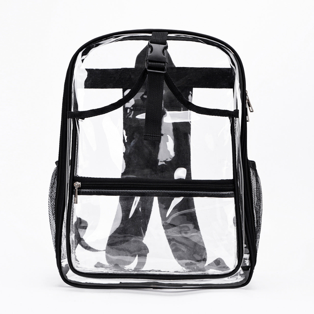 Transparent Bag PVC Backpack Women's Large-Capacity Backpack Men's New School Bag Waterproof Simple Travel Storage Bag