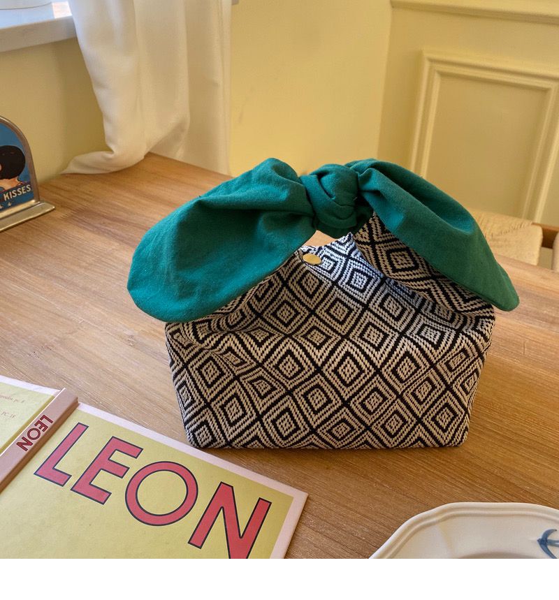 Japanese Style Lunch Bag Women's Work Hand Rabbit Ears Zebra Pattern Students Lunch Box Bags Fashion Lunch Box Bag