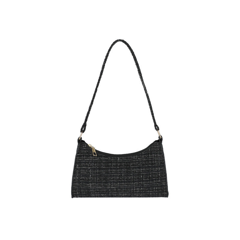 Simple Plaid Design Underarm Bag Women's Cross-Border Trendy One-Shoulder Bag Fashion Good-looking Commuter's All-Matching Women's Bag