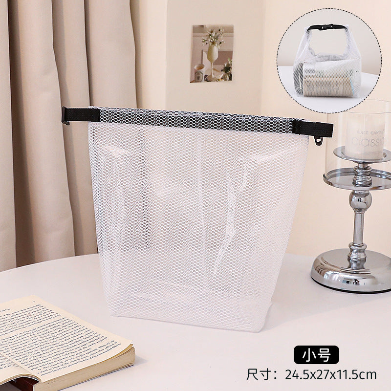 Portable Water-Proof Bag Large Capacity PVC Cosmetic Bag Foldable Storage Bag Girls Travel Packing Bag