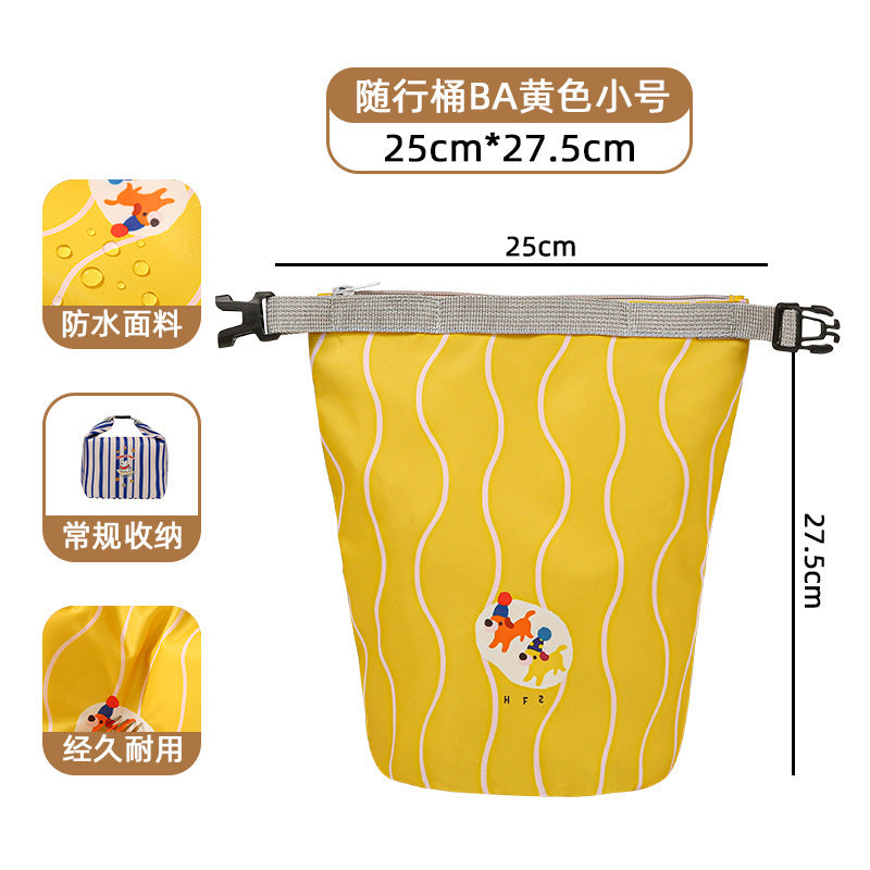 Cute Cartoon Travel Organizer Bag for Clothes, Toiletries and Essentials - Waterproof & Multi-functional