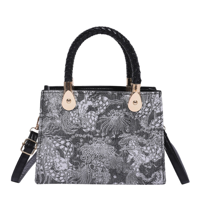 New Embroidered Printed National Style Cross-Body Special Interest Light Luxury Texture Western Style Shoulder Crossbody Quality Women's Bag Handbag