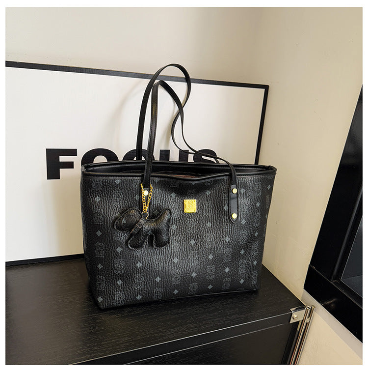Single Shoulder Bag Printed Large Capacity Tote Bag Female New Fashion Casual All-Match Underarm Bag