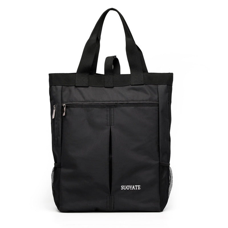 New Men's Handbag Casual and Lightweight Nylon Waterproof Hand Carrying College Students Bag