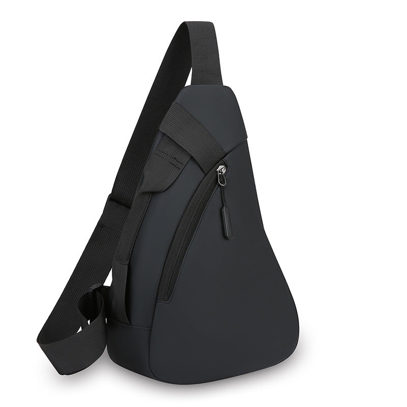 Casual Men's Chest Bag Large Capacity PU Leather Film High Quality Crossbody Bag Portable Shoulder Bag for Going out