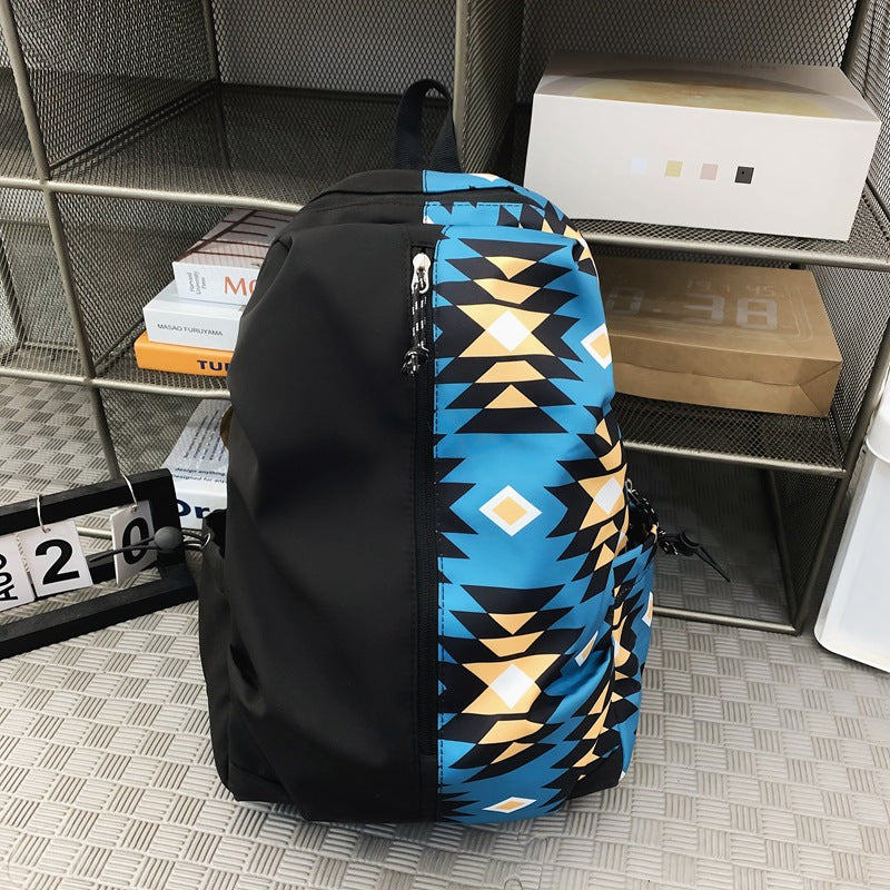 American Graffiti Cartoon Schoolbag Male and Female Junior High School Student College Student Fashion Backpack Casual Backpack