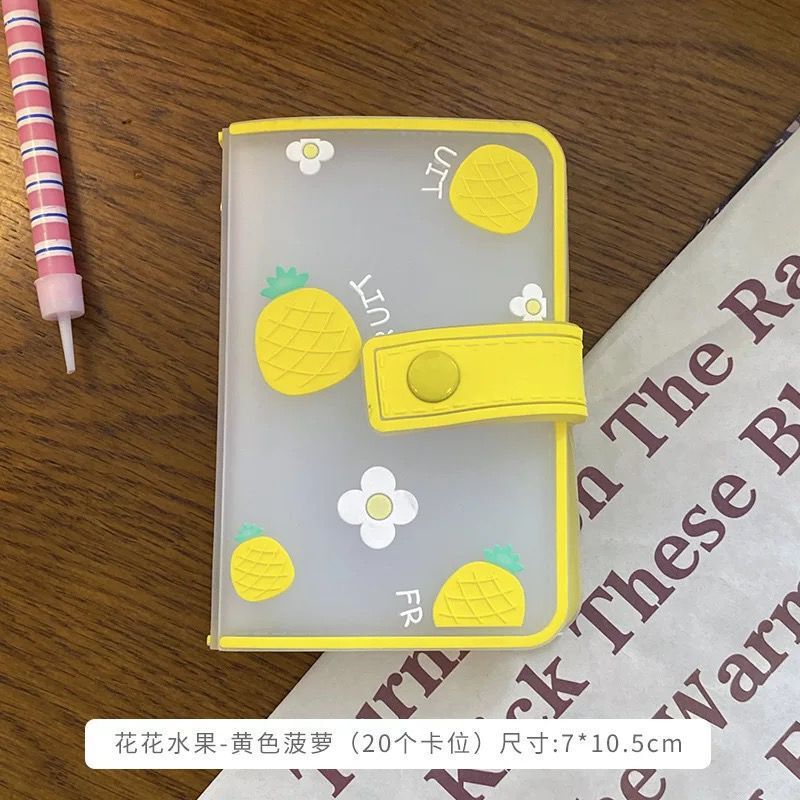 Women's Wallet Transparent Cute Cartoon Animal Card Holder Ultra-Thin Multi-Card-Slot Student Daily Anti-Degaussing Storage Card Holder