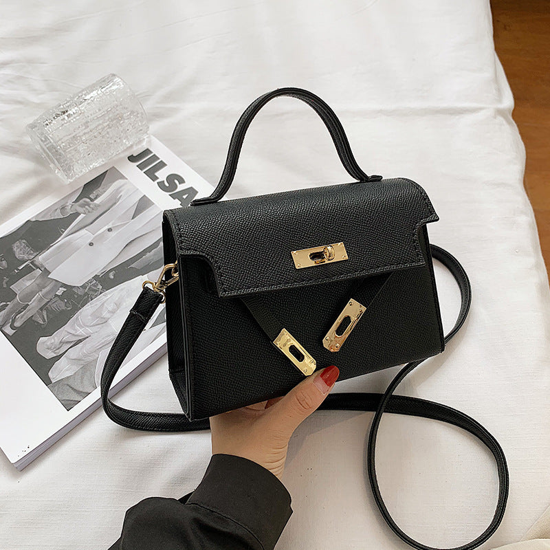 Handbag for Women Spring and Autumn New Twist Lock Fashion Trends Trendy Crossbody Bag