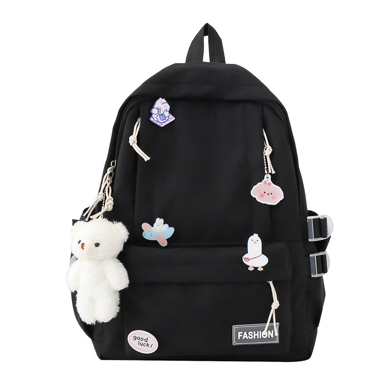 Cute Fashion Backpack Lightweight and Large Capacity Daily Commuter Learning Backpack