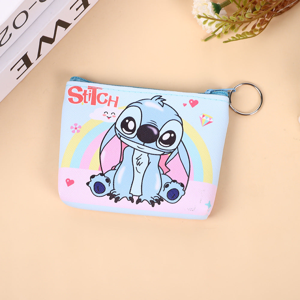 Korean Style Schoolbag Children's Creative New Cartoon Card Stitch Coin Purse Small Storage