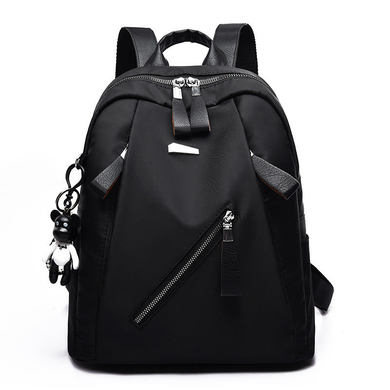 Backpack Men's and Women's Fashion Street Trend Oxford Cloth Middle School Student Schoolbag Backpack