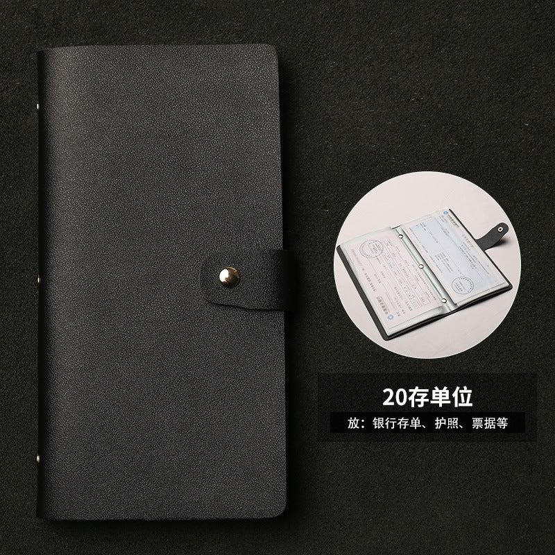 Bill Bank Deposit Single Clip New Check Multi-Function Folding Card Versatile Bag Men and Women