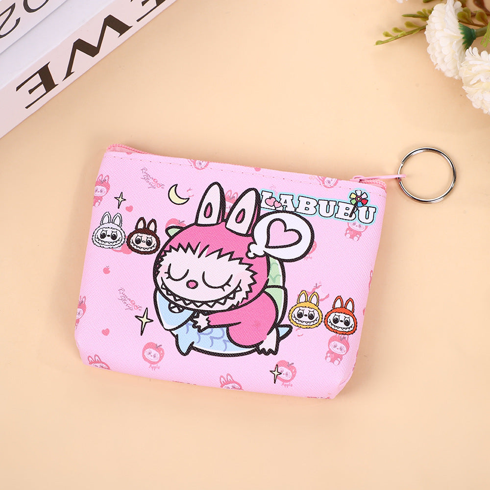 Korean Style Cute Student Cartoon Small Wallet Coin Purse Storage Macaron