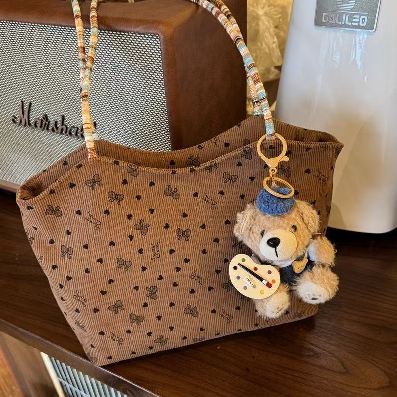 Large Capacity Women's Bag New Popular Polka Dot Fashion All-Match Tote Messenger Bag