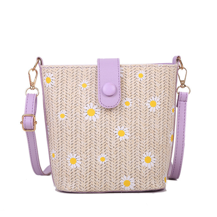 French Texture Popular Bag Women's New Crossbody Bag Women's All-Match One-Shoulder Chain Bucket Bag