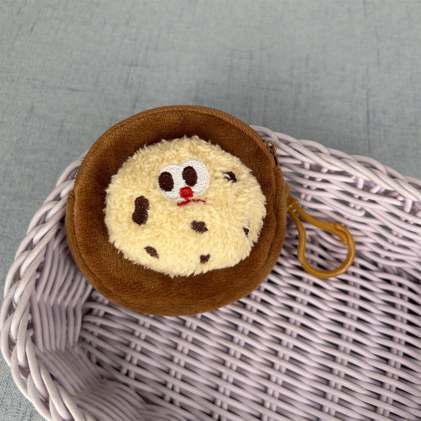 Women's Wallet Cute Plush Cookies Coin Purse Children's Gift Storage Bag Biscuit Portable Wallet