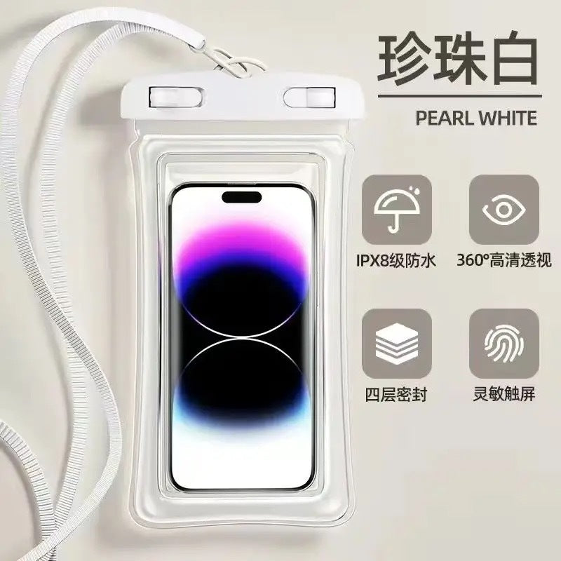 iPhone Waterproof Case with Touch Screen, IPX8 Rating for Swimming, Diving, Beach, and Outdoor Activities
