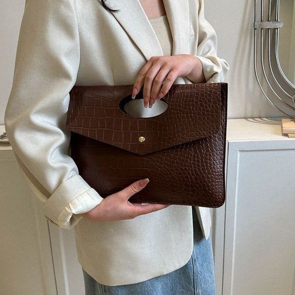 Clutch Simple Retro Fashion Korean Style New Casual Large Capacity Trendy Tote Bag
