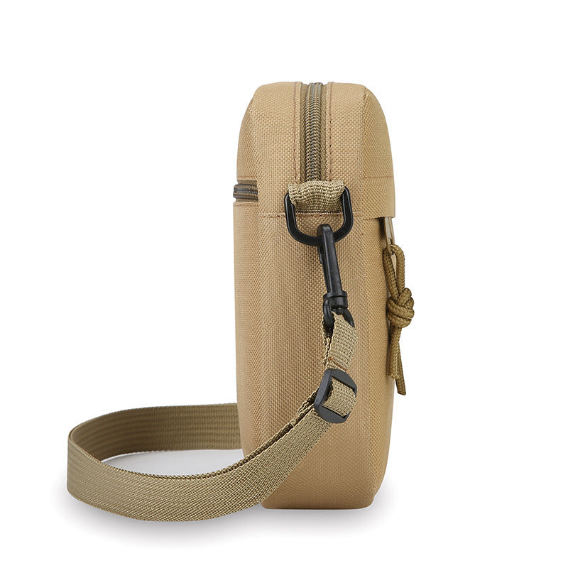 Minimalist Men's Canvas Crossbody Bag Lightweight Durable Everyday Shoulder Bag for Travel and Casual Use