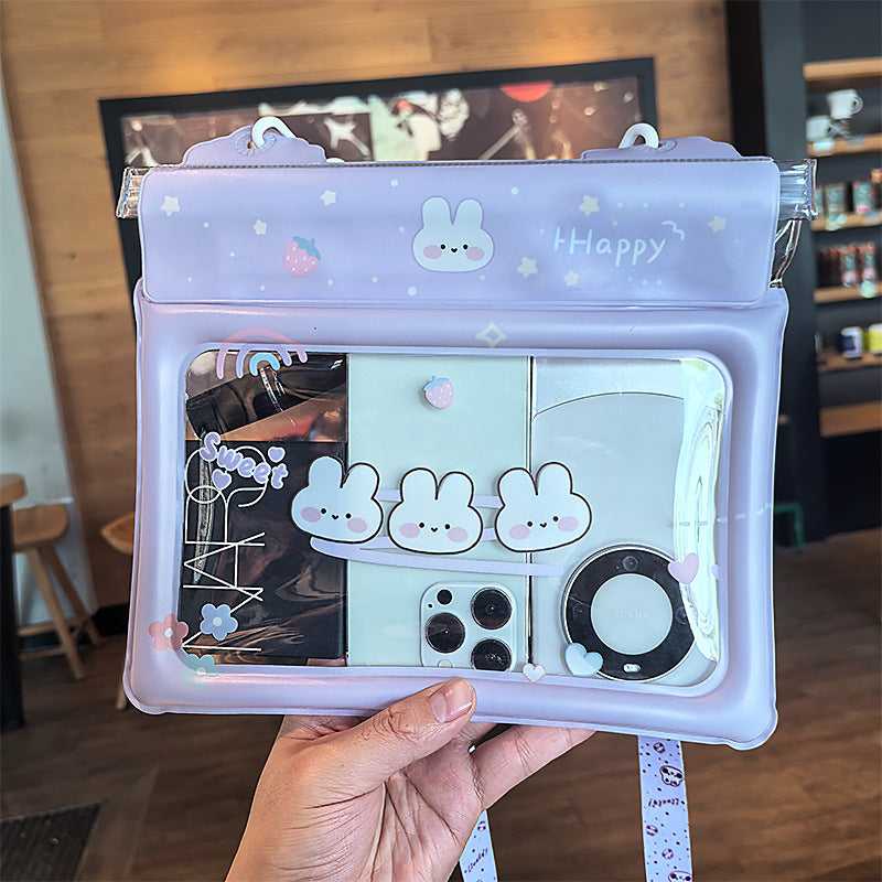 Cute Touch Screen Waterproof Mobile Phone Bag Swimming and Playing Water Essential Multiple Seal Design Adjustable Crossbody Rope