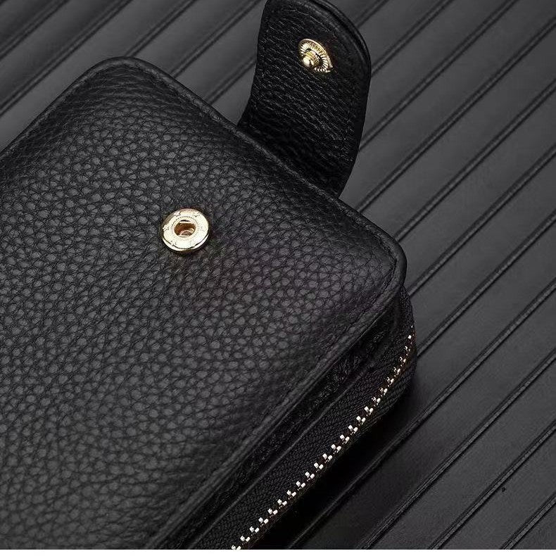 Wallet Driver's License Two-in-One Leather Case Multifunctional Card Holder Driving License Large Capacity Card Sleeve Document Package