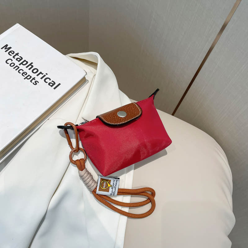 Summer New Beautiful Exquisite Small Handbag for Women Western Style All-Matching Casual Contrast Color Lanyard Bag