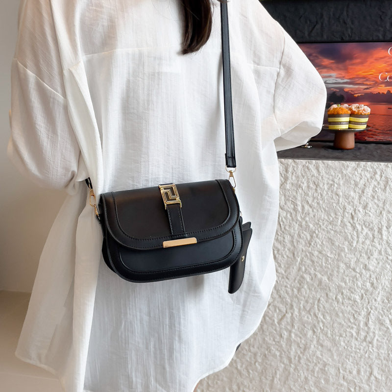 Simple Retro Patchwork Small Square Bag Women's Summer New Good-looking Fashion Korean Style Western Style Shoulder Messenger Bag