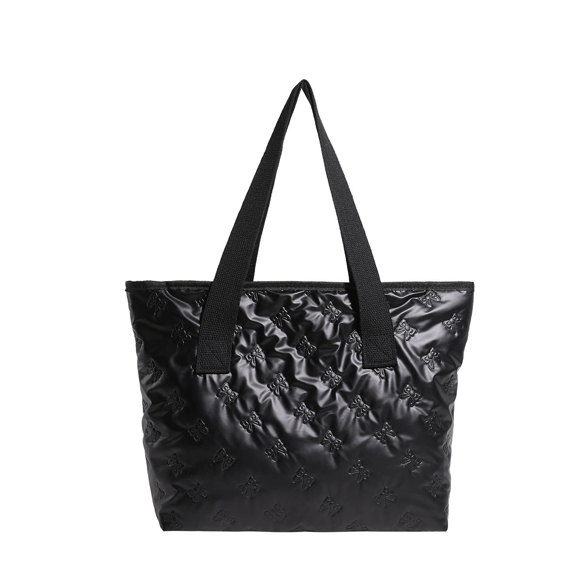 Simple Casual Bag for Women Autumn and Winter New Shoulder Cotton-Padded Bag Fashion Trendy Portable Large Capacity Totes