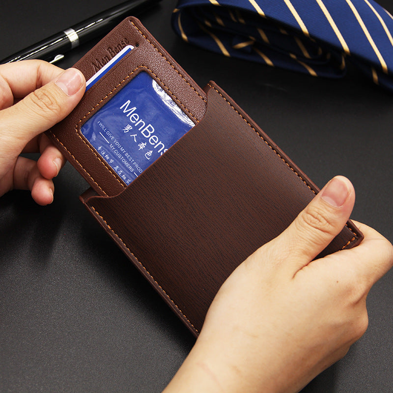 Slim Men's Wallet with Multiple Card Slots, Lightweight and Expandable Design for Everyday Use