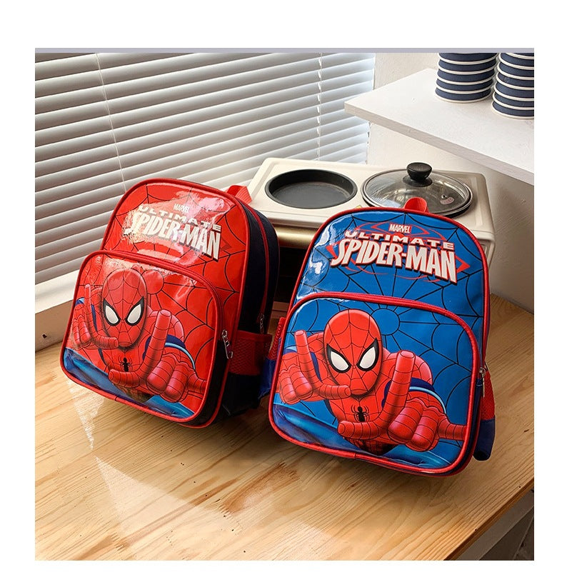 Spider-Man Cartoon Children's Schoolbag Breathable Burden Reduction Cute Backpack