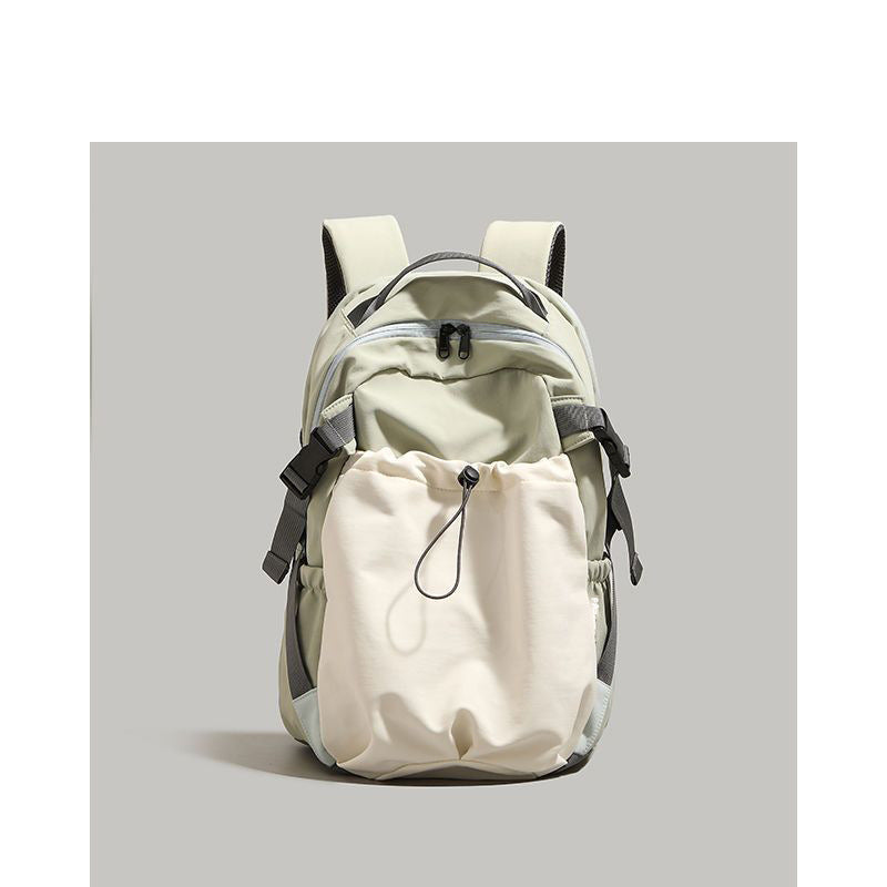 Nylon Backpack Women's Fashion Large Capacity Lightweight Backpack Junior High School Student Short-Distance Travel Bag