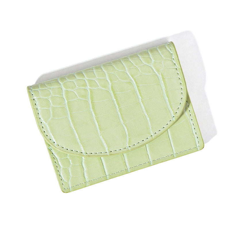 Korean Style New Women's Coin Purse Solid Color Simple Card Holder Multifunctional Lipstick Large-Capacity Wallet