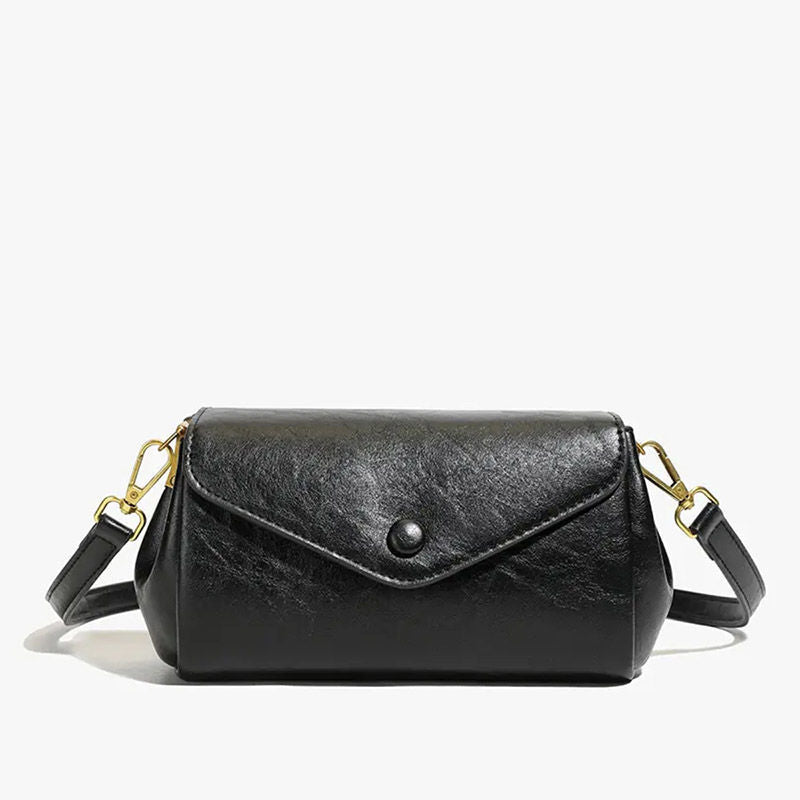 New Shoulder Bag Temperament Wild Messenger Bag Casual Simple Commute Soft Leather File Holder Bag for Women