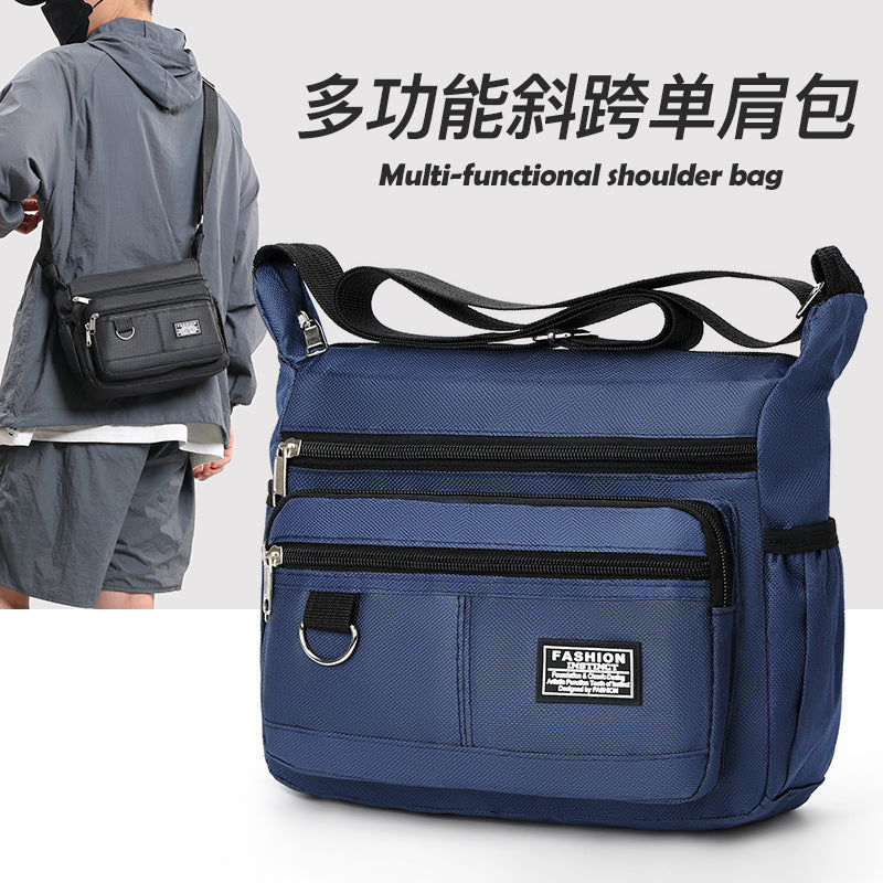 Messenger Bag Men's Casual Waterproof and Hard-Wearing Business Portable Backpack