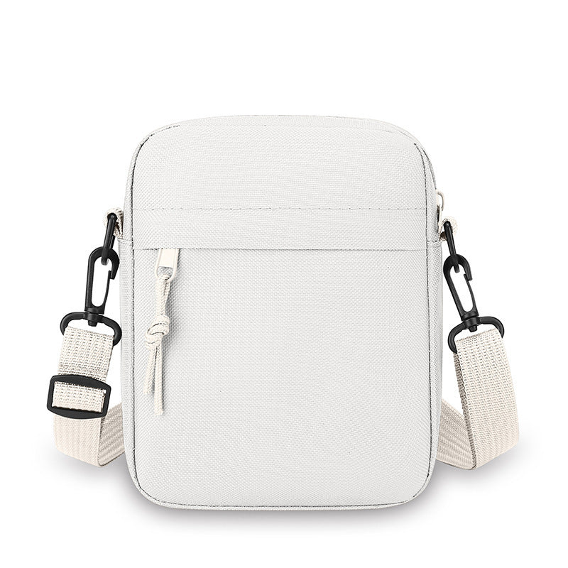 Minimalist Men's Canvas Crossbody Bag Lightweight Durable Everyday Shoulder Bag for Travel and Casual Use