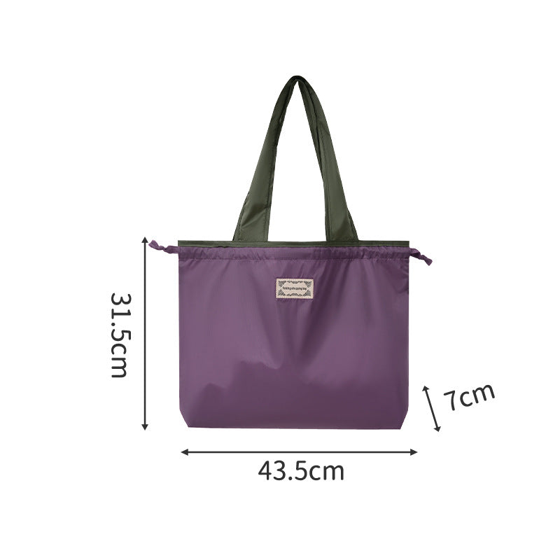 Foldable Shopping Bag Portable Supermarket Eco-friendly Bag Fashion Portable Grocery Bag Eco-friendly Shopping Handbag