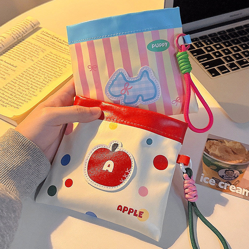 Cute Sanitary Napkin Bag Students Go out Portable Sanitary Napkin Small Bag Large Capacity Buggy Bag Aunt Towel Storage Bag