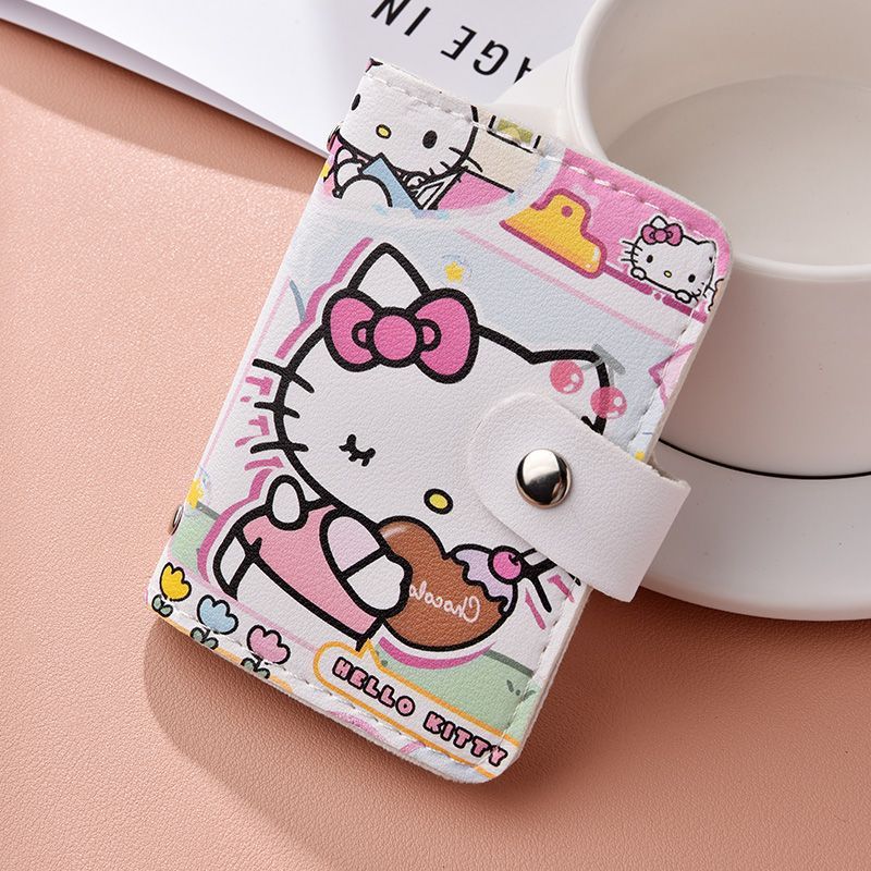 New Cute Cartoon KT Card Holder Certificate Protective Cover Small Card Holder Hot Sale Anti-Degaussing Multiple Card Slots Storage Bag