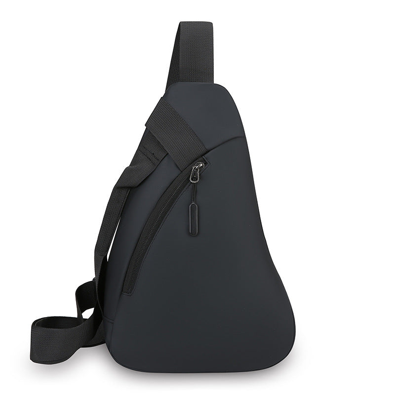 Casual Men's Chest Bag Large Capacity PU Leather Film High Quality Crossbody Bag Portable Shoulder Bag for Going out