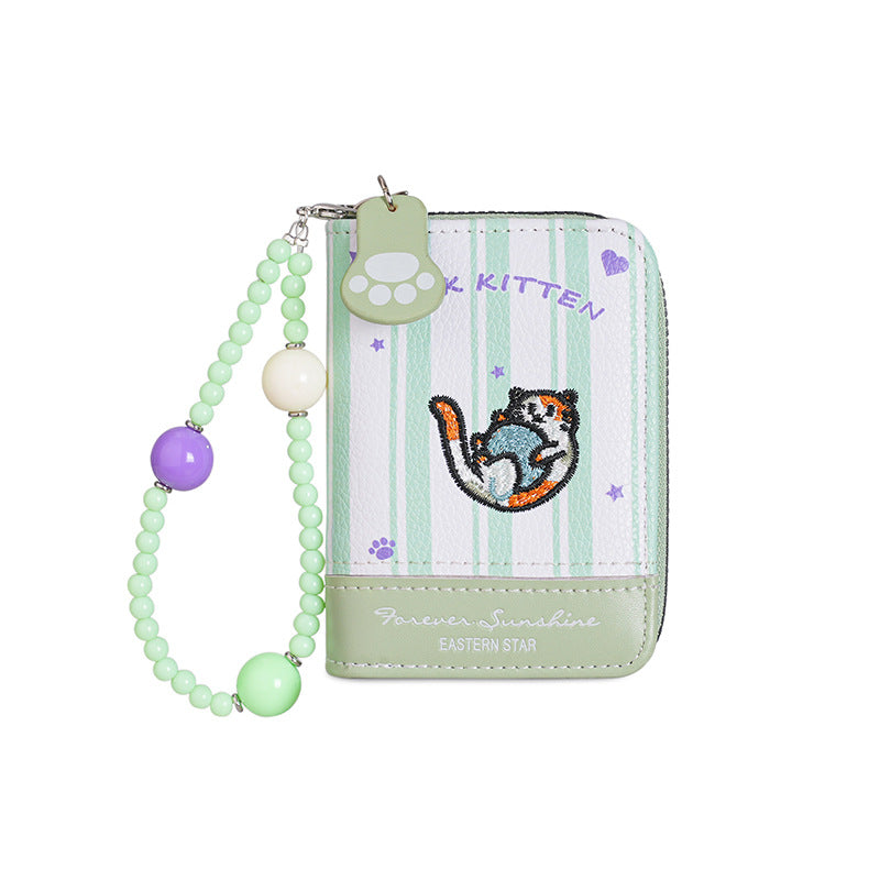 Wallet Ladies New Cute Sausage Dog Beaded Expanding Card Holder One Dopamine Good-looking Small Coin Purse