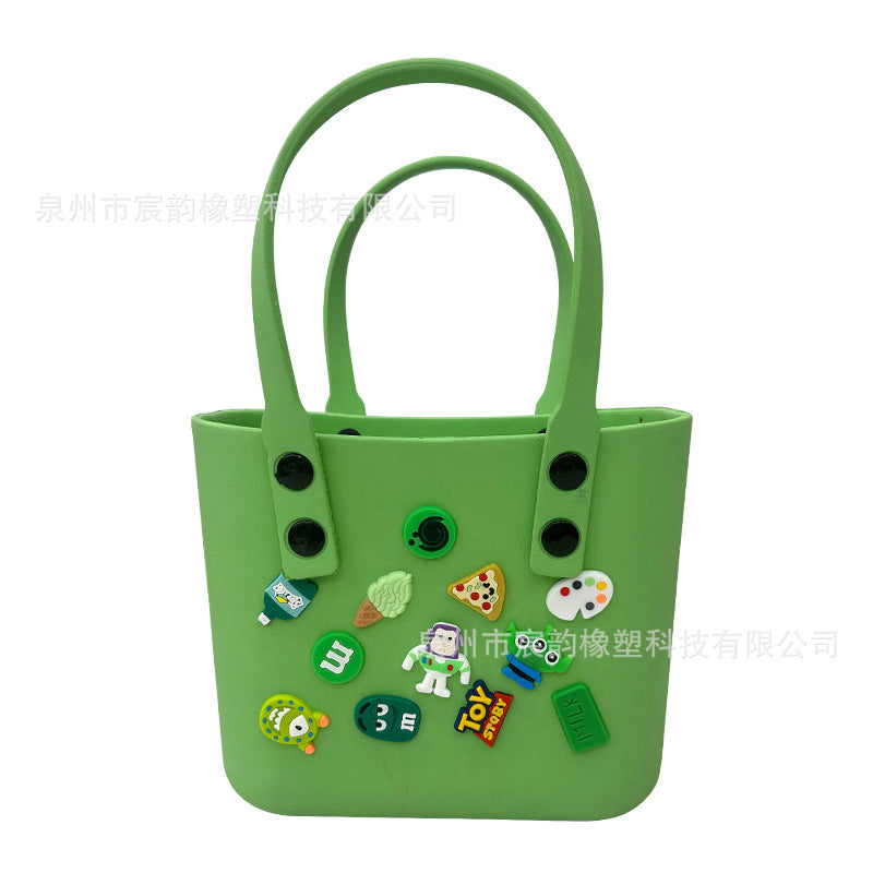 New Korean Style Eva Beach Bag Bento Portable Hole Bag Women's DIY Decorative Pouch