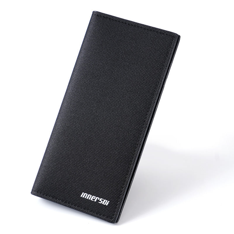 Wallet Men's Long Type Ultra-Thin Korean Style Youth Cool Wallet Student Minimalist Youth Wallet Buckle